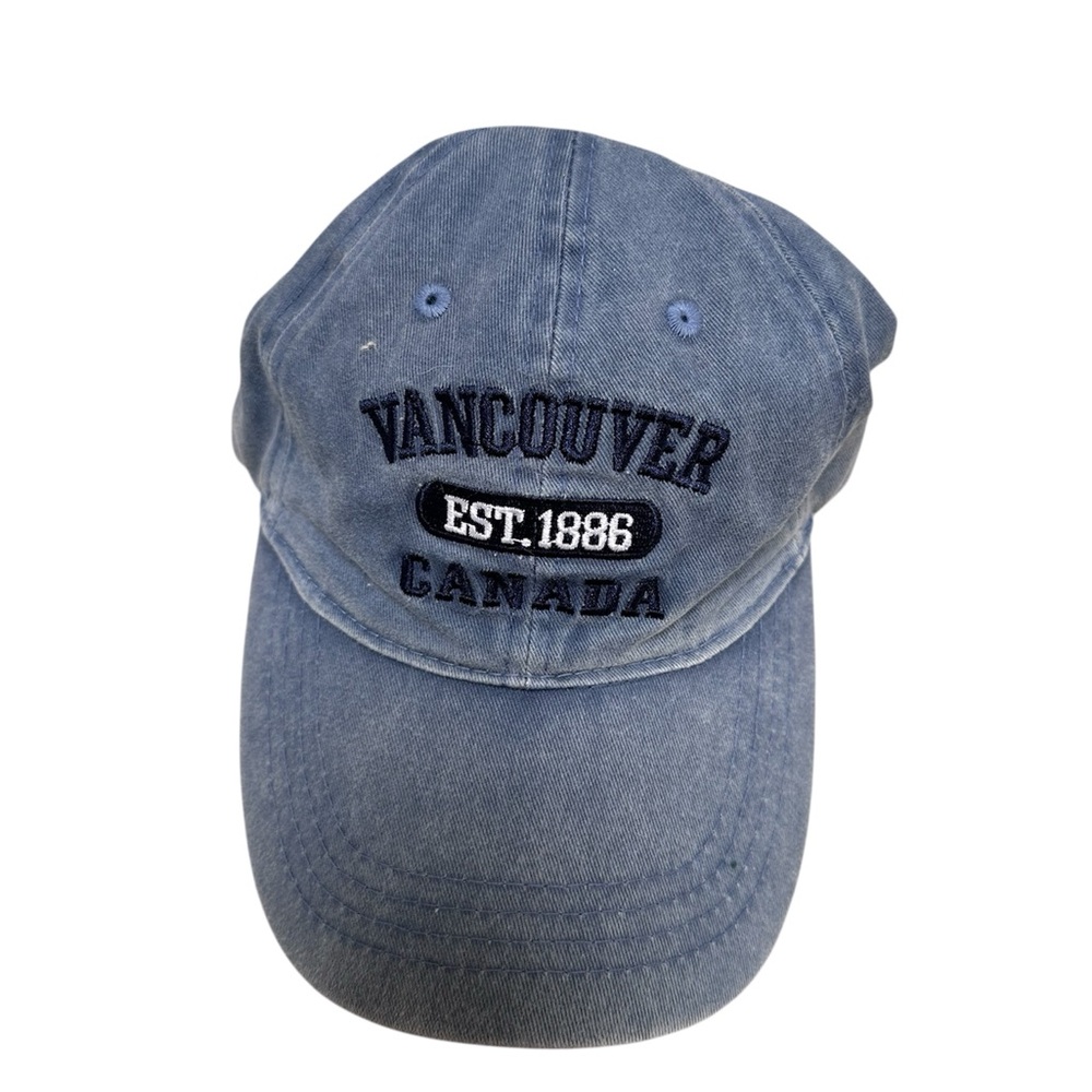 SOLD - Vancouver Canada washed denim hat/cap